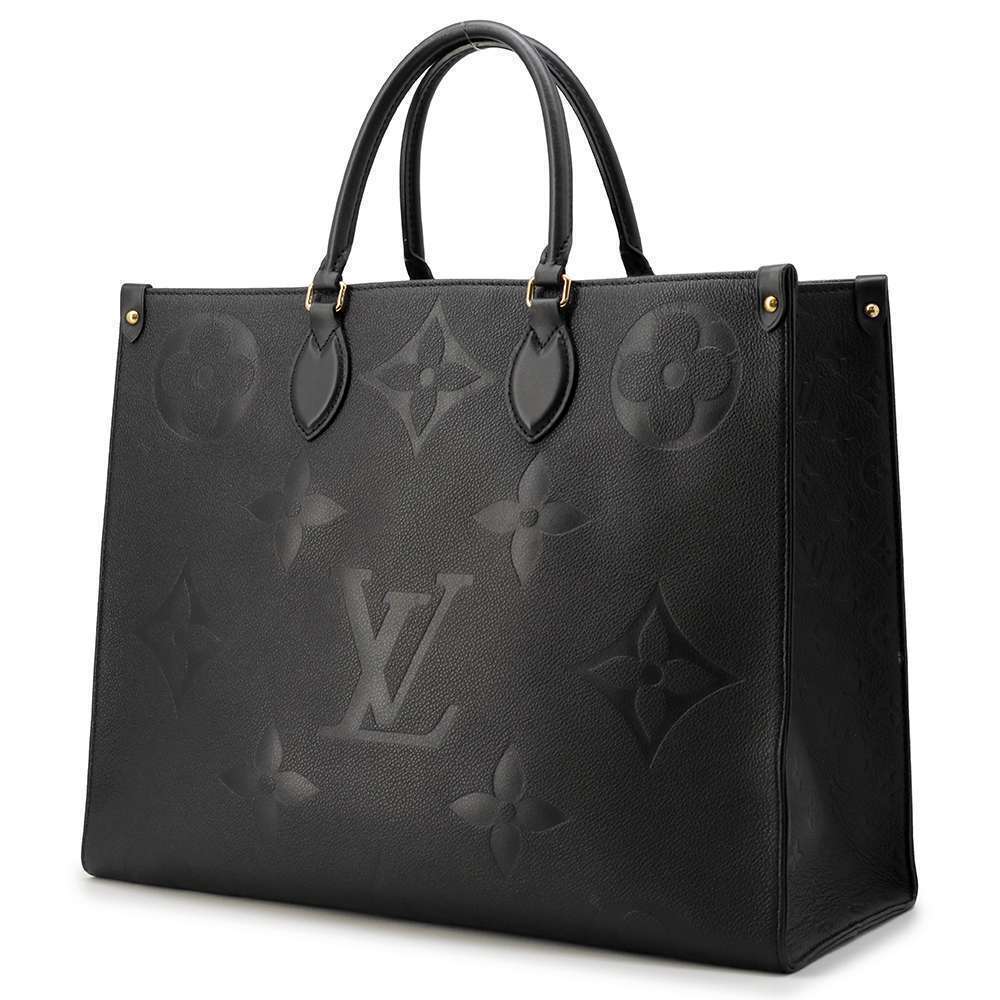 Louis Vuitton Black OnTheGo Monogram Tote Bag Empreinte